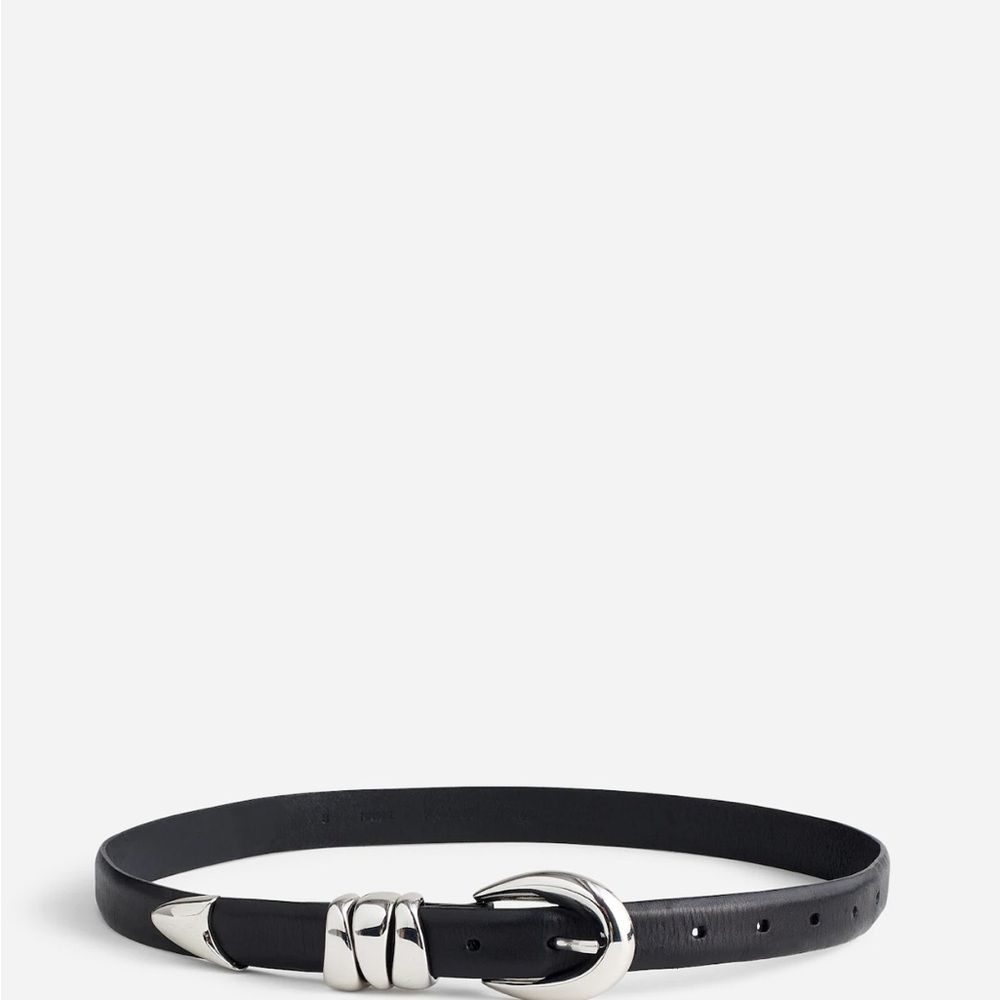 Madewell Triple Metal Silver Keeper Belt